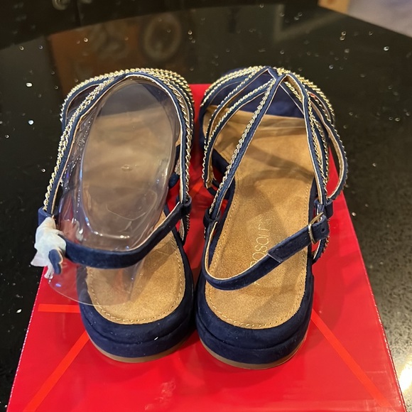 Aerosoles Downtown Black Suede Leather Open Toe Womens Size 10 - Picture 3 of 7